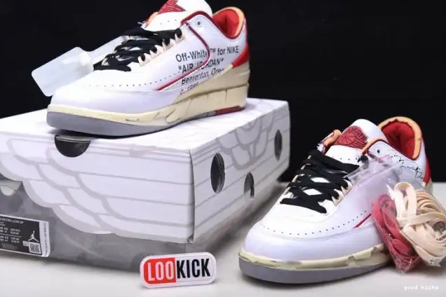 Cheap Low SP Red DJ4375-106 Jordan 2 White Retro Off-White 0408
